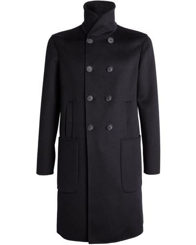 Giorgio Armani Cashmere Double-breasted Coat - Black