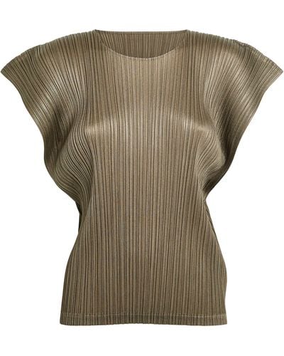 Pleats Please Issey Miyake Monthly Colours March Top - Green
