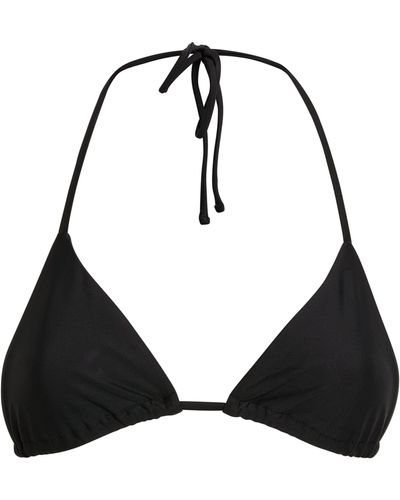 Matteau String Triangle Bikini Top - Black