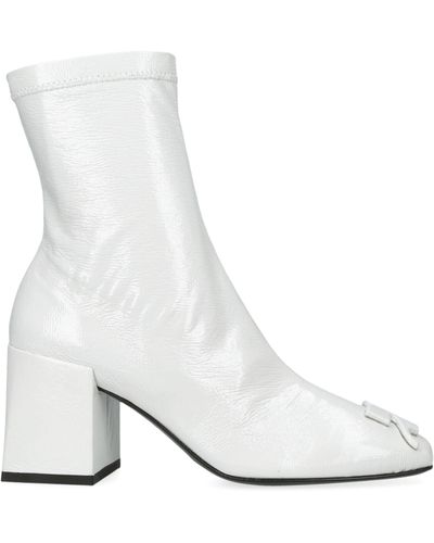 Courreges Vinyl Heritage Ankle Boots 80 - White