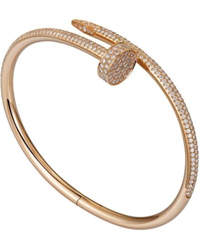 Cartier Yellow Gold And Diamond Juste Un Clou Bracelet - Metallic