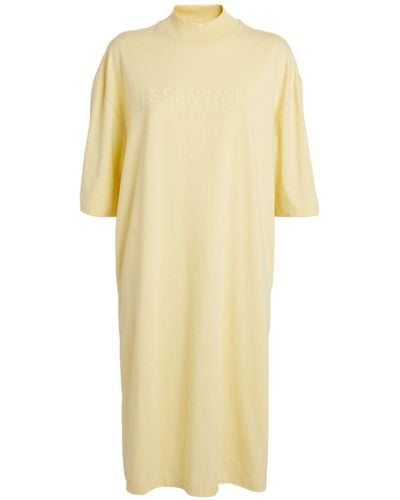 Fear Of God Fog Essentials Tee Dress Canary - Yellow