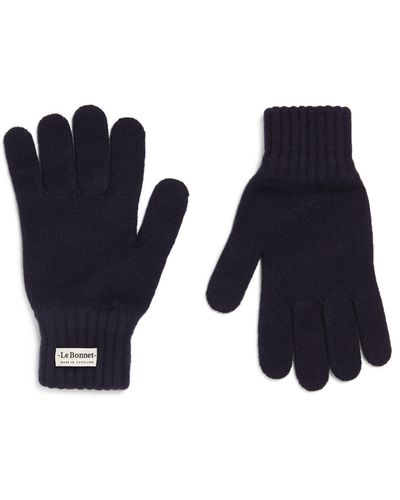 Le Bonnet Classic Wool Gloves (large) - Blue