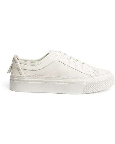 AllSaints Leather-canvas Milla Sneakers - White
