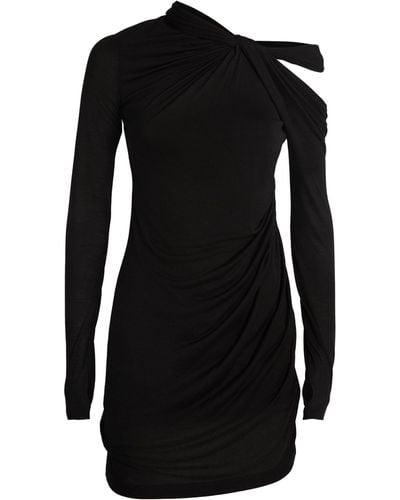 Helmut Lang Twisted Mini Dress - Black