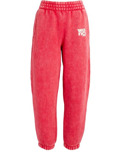 Alexander Wang Cotton Essential Joggers - Red