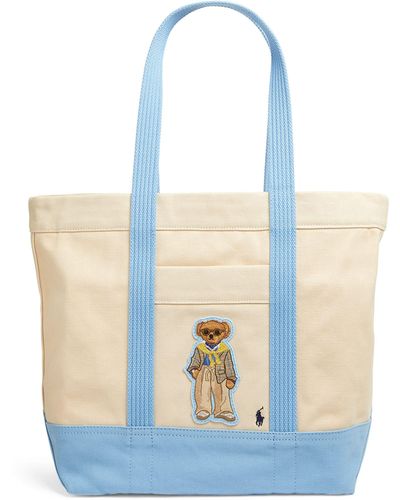 Polo Ralph Lauren Medium Polo Bear Tote Bag - Blue