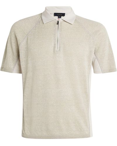 Sease Linen-cotton Polo Shirt - White