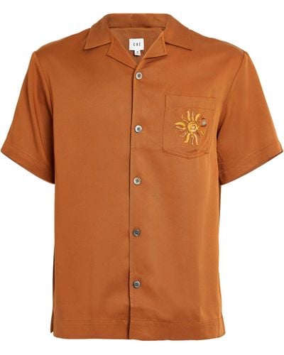 CHE Embroidered Breeze Shirt - Brown