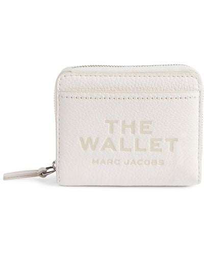Marc Jacobs Leather The Mini Compact Wallet - White