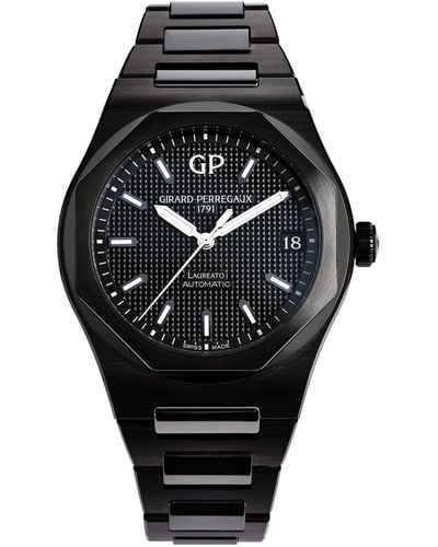 Girard-Perregaux Ceramic Laureato Watch 42mm - Black