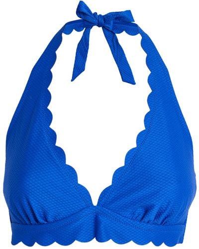 Heidi Klein Forio Scallop Bikini Top - Blue