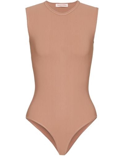 Valentino Garavani Sleeveless Bodysuit - Brown
