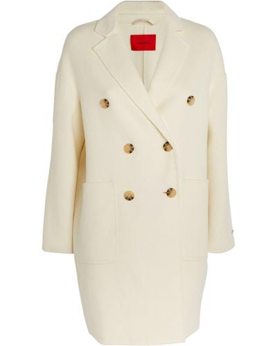 MAX&Co. Wool-blend Double-layer Coat - White