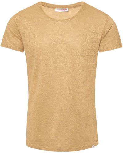 Orlebar Brown Linen Ob-t T-shirt - Natural