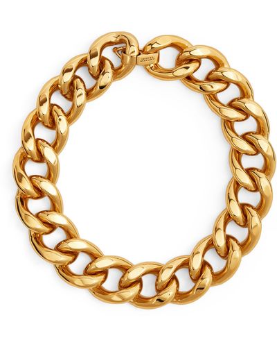 Isabel Marant Chunky Links Choker Necklace - Metallic