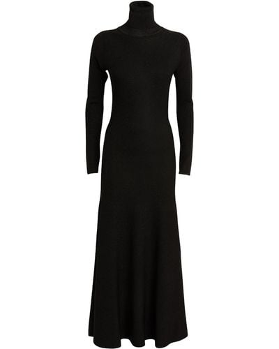 Fabiana Filippi Rollneck Maxi Dress - Black