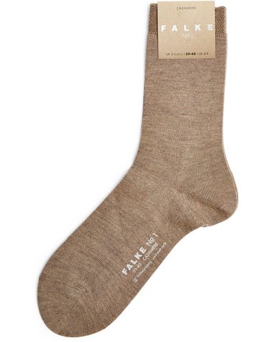 FALKE No.1 Cashmere Ankle Socks - Natural