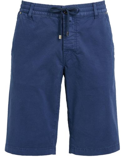 Jacob Cohen Cotton Drawstring Shorts - Blue