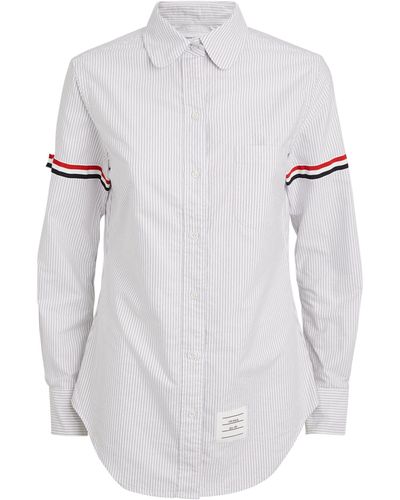 Thom Browne Round-collar Shirt - White