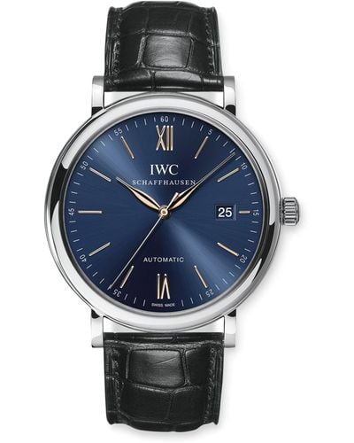 IWC Schaffhausen Stainless Steel Portofino Automatic Watch 40mm - Blue
