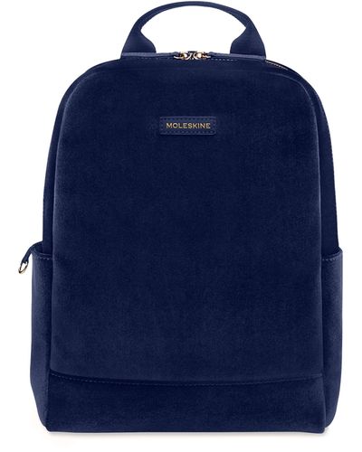 Moleskine Velvet Backpack - Blue