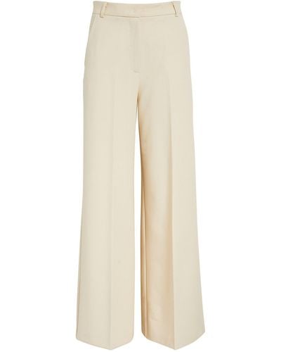 MAX&Co. Palazzo Trousers - Natural