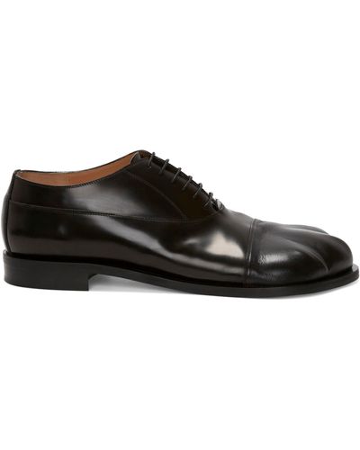 JW Anderson Leather Paw Derby Shoes - Black