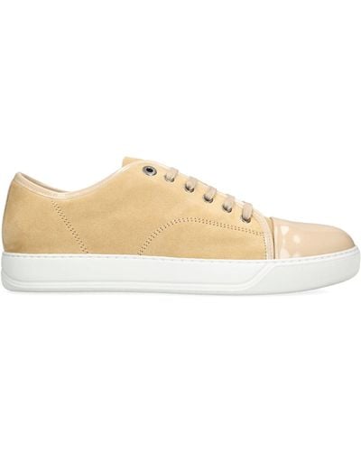 Lanvin Leather-suede Dbb1 Trainers - Natural
