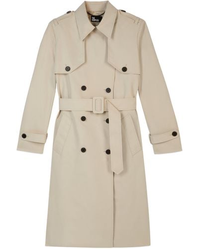 The Kooples Belted Trench Coat - Natural
