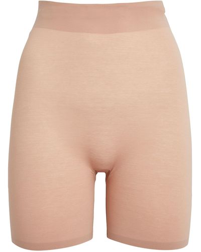 Wolford Wool-blend Control Shorts - Natural