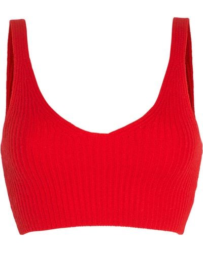 Cashmere In Love Wool-cashmere Reese Bralette - Red