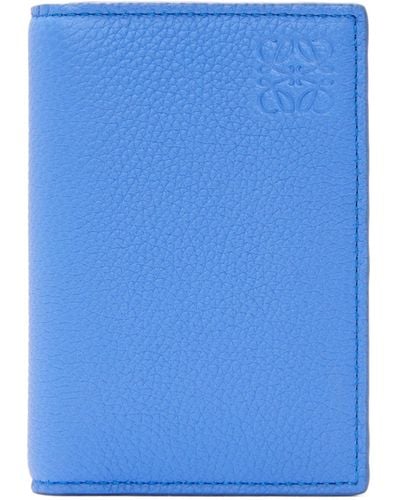 Loewe Leather Bifold Card Holder - Blue