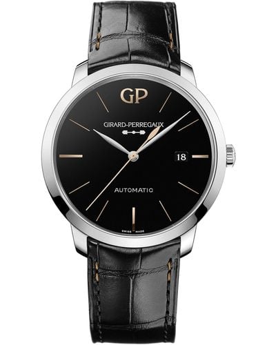 Girard-Perregaux Stainless Steel And Onyx 1966 Infinity Edition Watch 40mm - Black