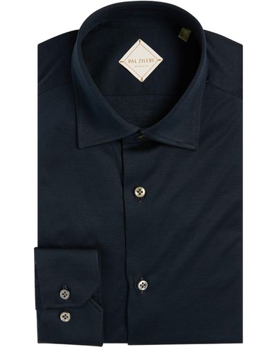 Pal Zileri Cotton Jersey Shirt - Blue