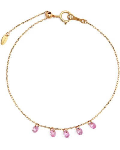 PERSÉE Yellow Gold And Pink Sapphire La Vie En Rose Bracelet - Metallic