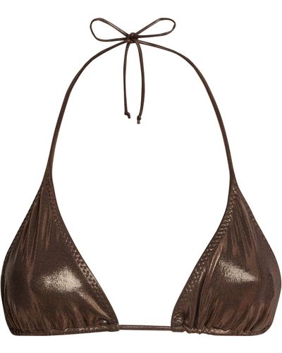 Norma Kamali String Bikini Top - Brown