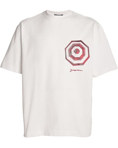 Jacquemus Cotton Parasol Print T-shirt - White