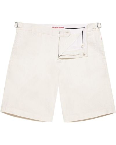 Orlebar Brown Linen Norwich Shorts - White