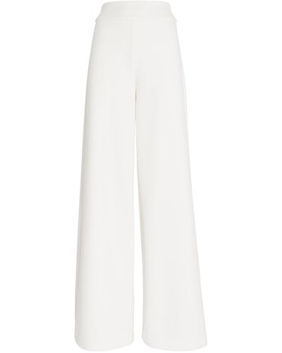 Max Mara Neoprene Wide-leg Pants - White