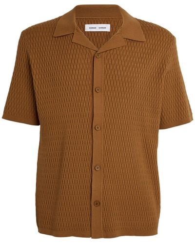 Samsøe & Samsøe Sagabin Short-sleeve Shirt - Brown