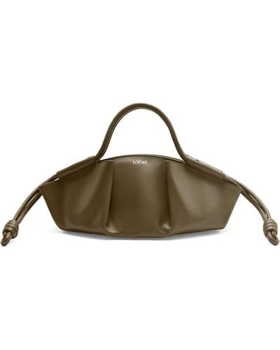 Loewe Small Leather Paseo Shoulder Bag - Brown