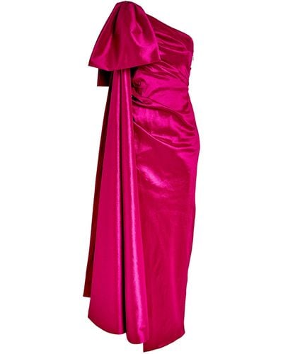 Rachel Gilbert Bow-detail Alessandra Gown - Pink