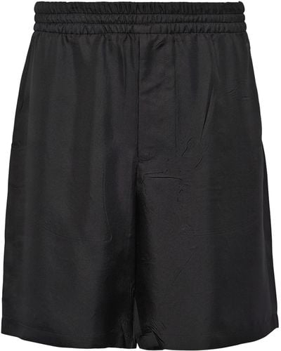 Prada Silk Bermuda Shorts - Black