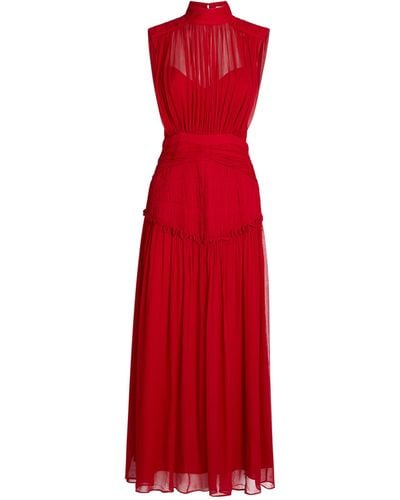 Shona Joy Clemence Midi Dress - Red