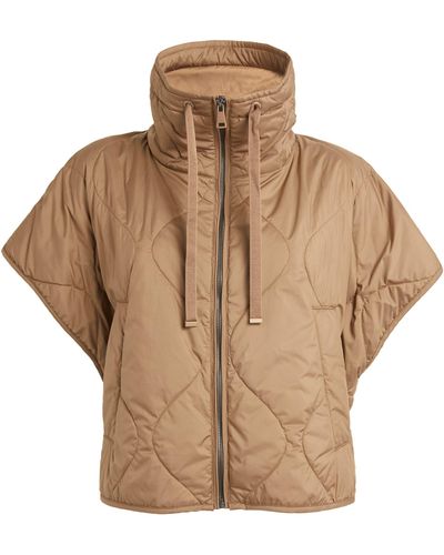 Weekend by Maxmara Cropped Luxepad Quilted Jacket - Natural