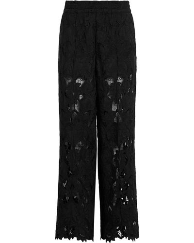 AllSaints Charli Embroidered Trousers - Black