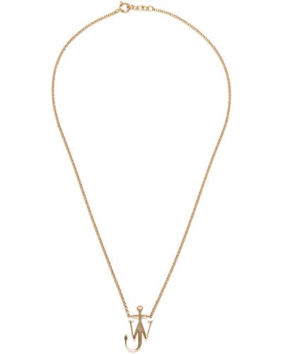 JW Anderson Monogram Necklace - Metallic