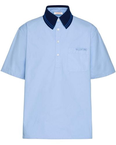 Valentino Cotton Polo Shirt - Blue