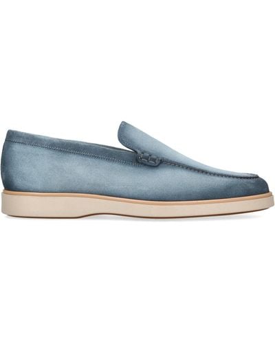 Magnanni Leather Paraiso Loafers - Blue